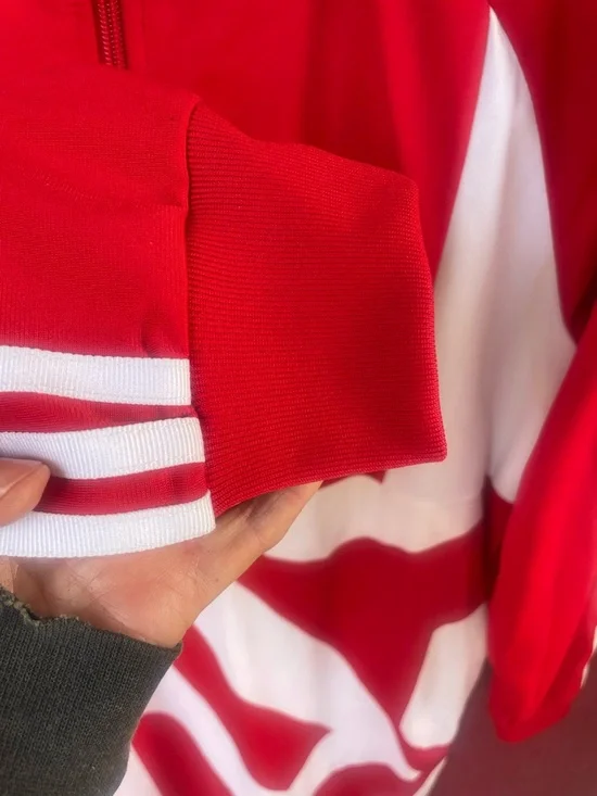 Adidas BOLD AGE track suit maxi Red & White Dress pockets - Picture 7 of 13